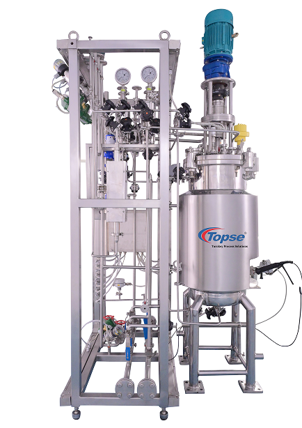 Pilot-scale stainless steel fermenter system by TOPSE for biotech and pharmaceutical applications